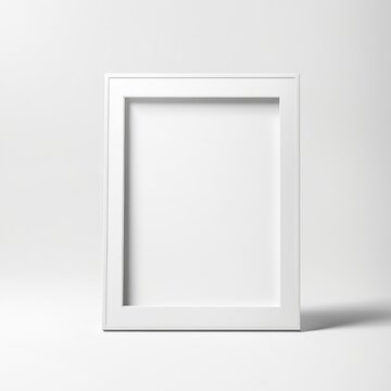 white polaroit frame mockup isolated on white background