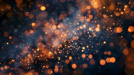 Obraz premium Glowing Particles Creating Abstract Shapes in Dynamic Motion
