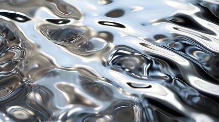 Mesmerizing Metallic Textures   Shimmering Abstract Reflective Metal Surfaces