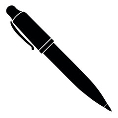 a stylish pen on an isolated white background
