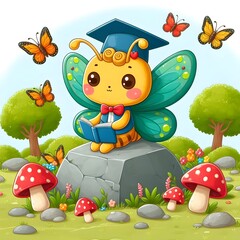 Fototapeta premium Butterfly in the forest
