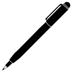 a stylish pen on an isolated white background