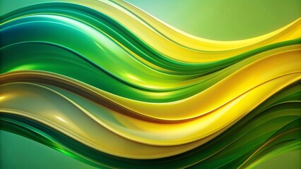 an abstract design characterized by smooth, flowing lines and a vibrant color palette.