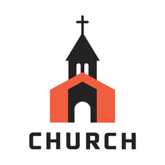 church logo vector art illustration