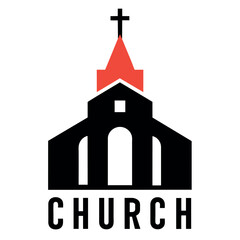 church logo vector art illustration