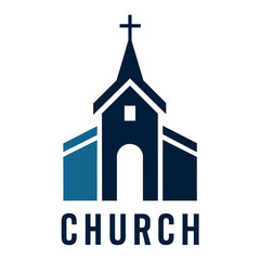 church logo vector art illustration