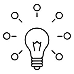 Idea Generation icon concept set vector art illustration