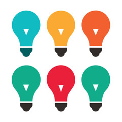 Idea Generation icon concept set vector art illustration