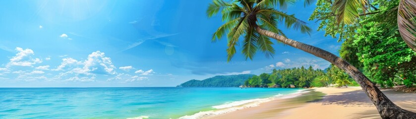 Secluded Tropical Beach with Crystal Clear Water