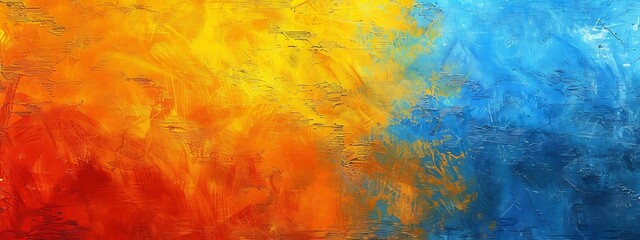 Obraz premium abstract background with blue orange yellow color