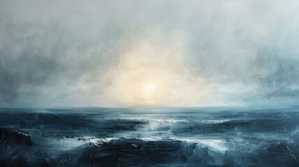 Obraz premium Clean lines intertwine beneath the enchanting shimmer of magical light, painting a picture of minimalist professionalism that captivates the imagination.