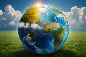 A concept photo of world ozone day