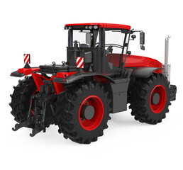 Red Tractor Isolated