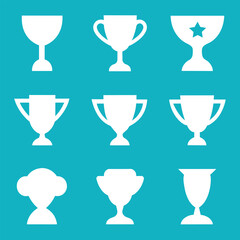 Sports Trophy Icon vector set illustration, This is a Trophy icon illustration