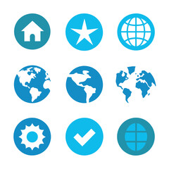 This the set of social media post icon vector illustration, a set of social media icon flat style