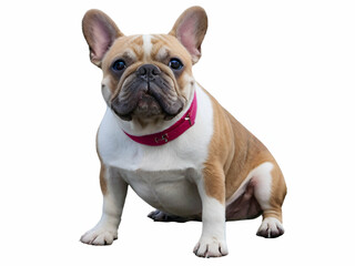 Fototapeta premium french bulldog puppy on white background,french bulldog