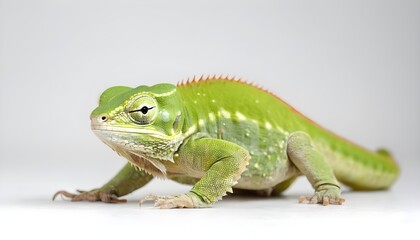 chameleon isolated on white background