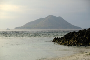 Indonesia Alor Island - Ocean landscape volcanic mountain