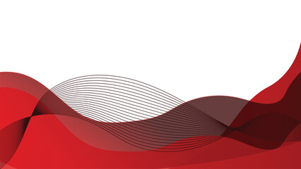 red abstract background with red line elements modern design vector power point