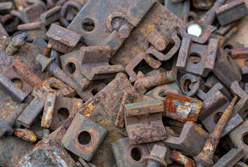 old rusty bolt texture background