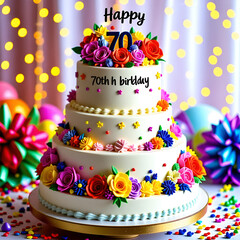 어르신 칠순잔치에 사용할 케잌 입니다