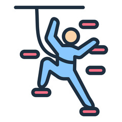 Wall Climbing Icon