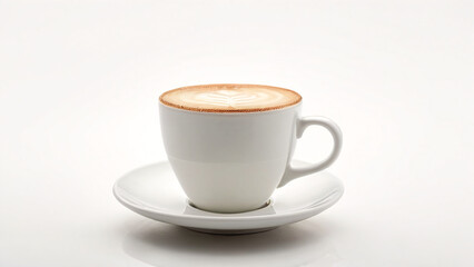 Fototapeta premium white coffee isolated on white background