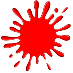 Blob splash. Slime isolated on transparent  background.