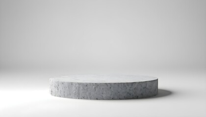 Stone Rock Podium  Isolated on white background