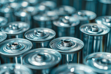 Industrial applications of nickel in making stainless steel and rechargeable batteries, highlighting its versatile importance.. AI generated.