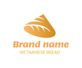 Bread logo icon design template elements. Vietnamese bread logo isolated on white background.