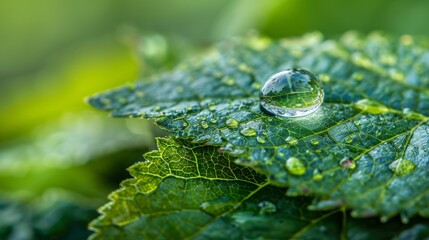 Globe Floating in a Clear Water Drop Generative AI