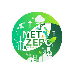 Net zero and carbon neutral concept , Carbon Neutrality