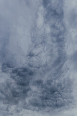 Obraz premium storm clouds before the storm in the village