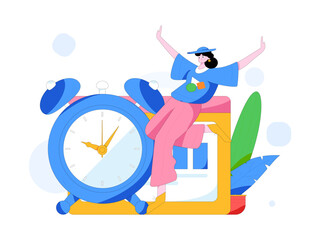 People exercising healthy running vector internet operation illustration
