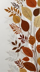 autumn background with leaves