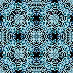 Fototapeta premium Seamless lace pattern print background