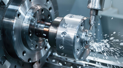 Fototapeta premium Crucial Impact of Lathe and CNC Machines on Metallurgical Processes