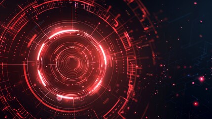 Obraz premium Abstract circle futuristic technology background