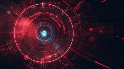 Abstract circle futuristic technology background