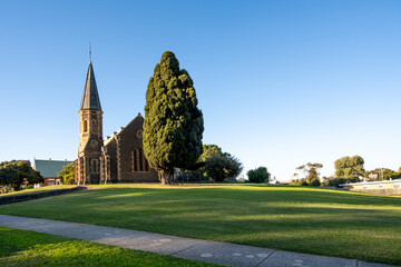 The historic building of St Andrew's Uniting Church in  Bacchus Marsh VIC Australia