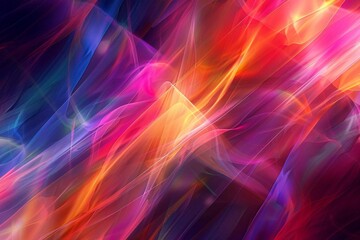 Vibrant abstract background with flowing, colorful light streaks. Perfect for creative projects, designs, and digital art.