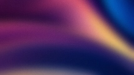 Grainy gradient background blue purple yellow color fusion noise texture banner poster backdrop design