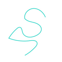 Abstract squiggly lines vector