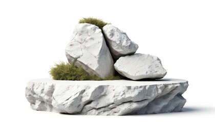 rock isolated on white background