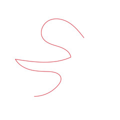 Abstract squiggly lines vector
