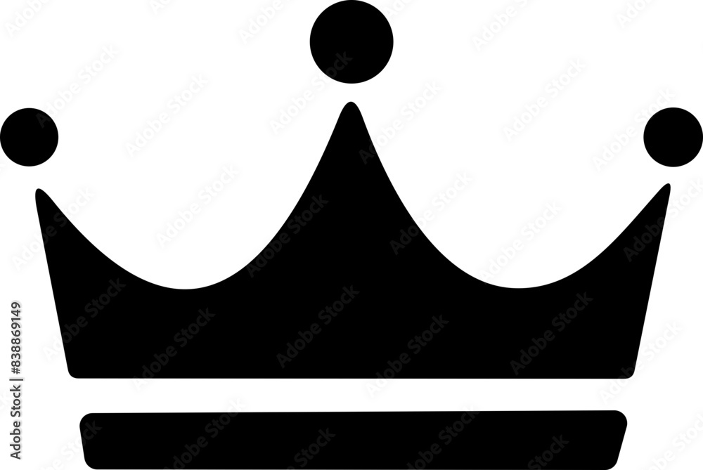Wall mural hat or cap for royal prince or queen. crown icon. crown of king symbol. vector illustration - Wall murals