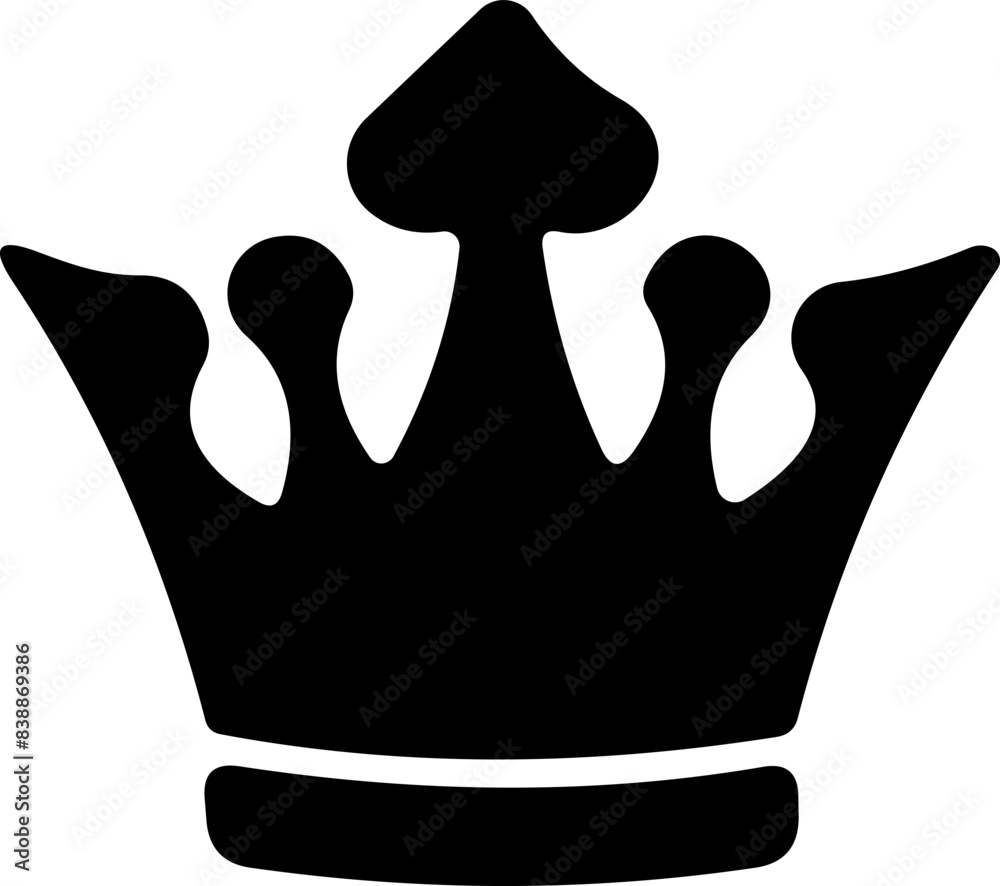 Wall mural crown icon. crown of king symbol. hat or cap for royal prince or queen. vector illustration