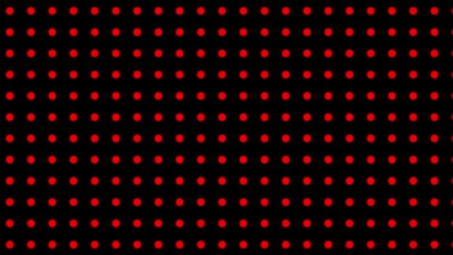 abstract red color circular dot grid moving and 3d style animation