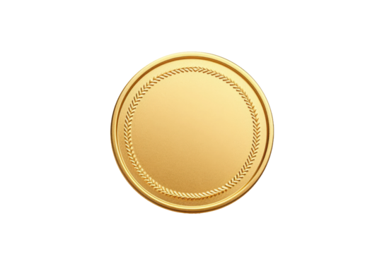 Gleaming Champion: A Gold Medals Story on a White or Clear Surface PNG Transparent Background. - Powered by Adobe